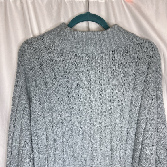 Eileen Fisher Women's Size XL Organic Cotton Fluff Rib Sweater Top Cashmere Blue - Picture 5 of 10